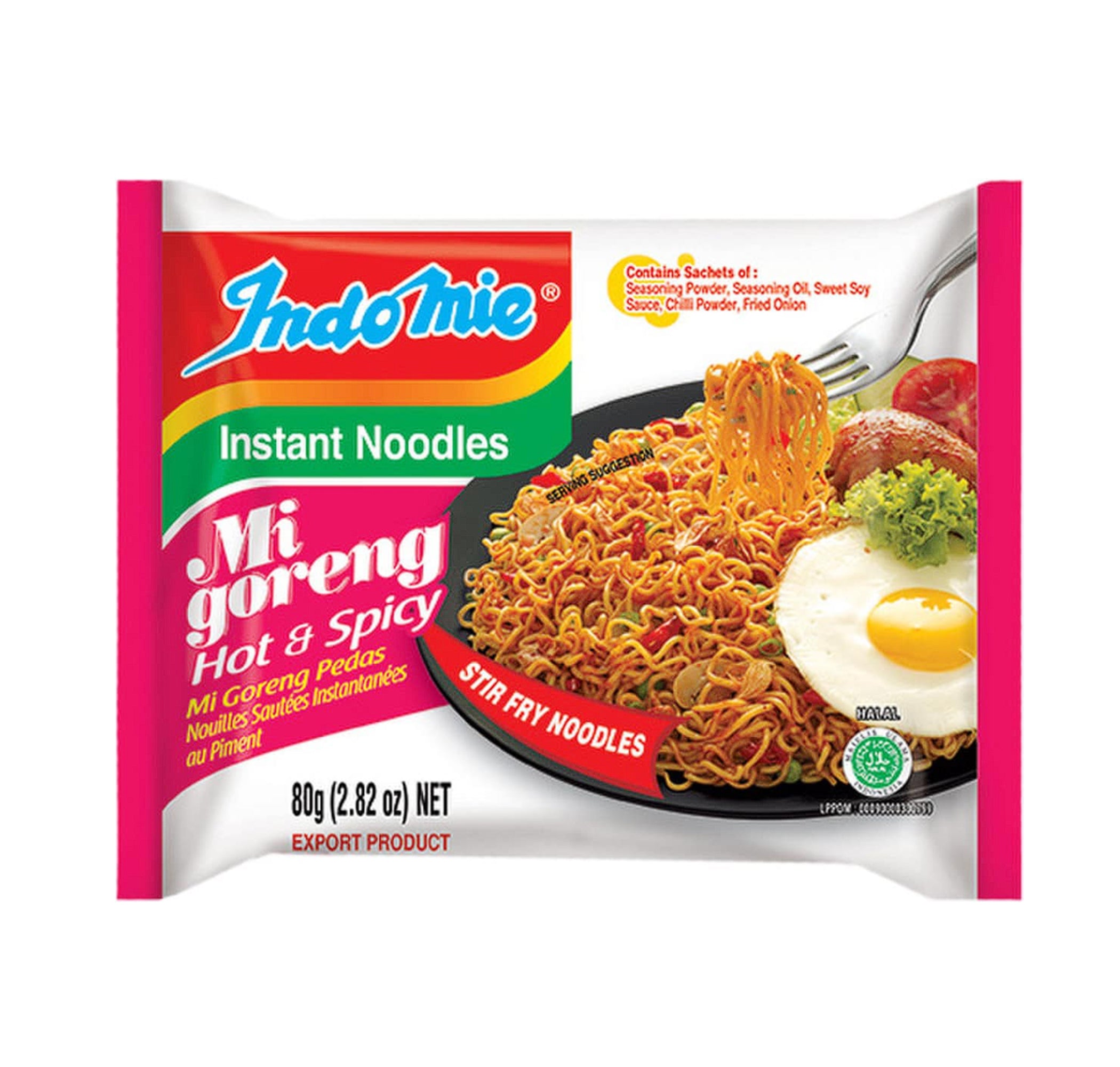 Indomie - Mi Goreng Hot & Spicy Flavor Instant Noodle (80g)