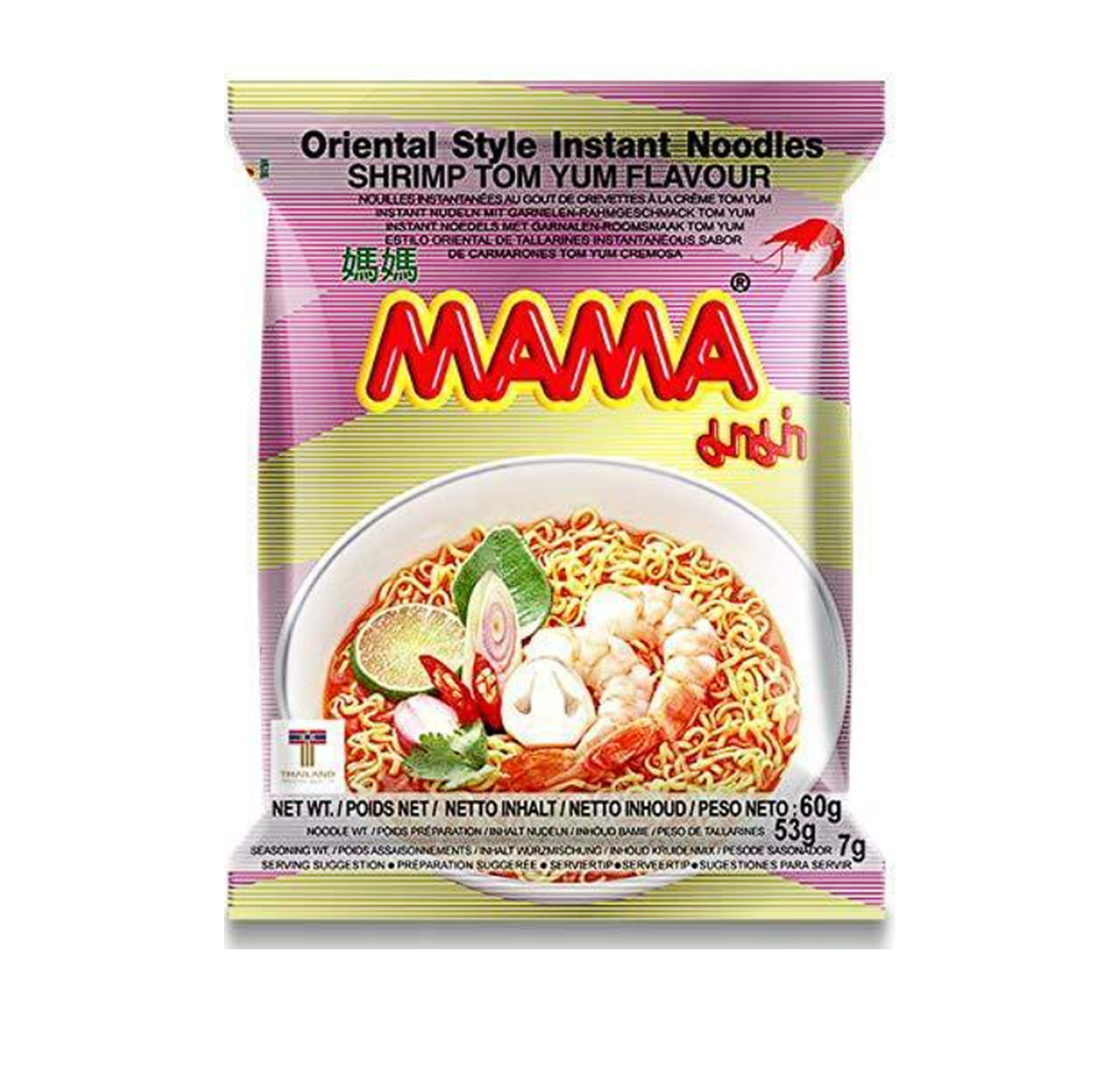 MAMA - Shrimp Tom Yum Flavor Instant Noodle (60g)