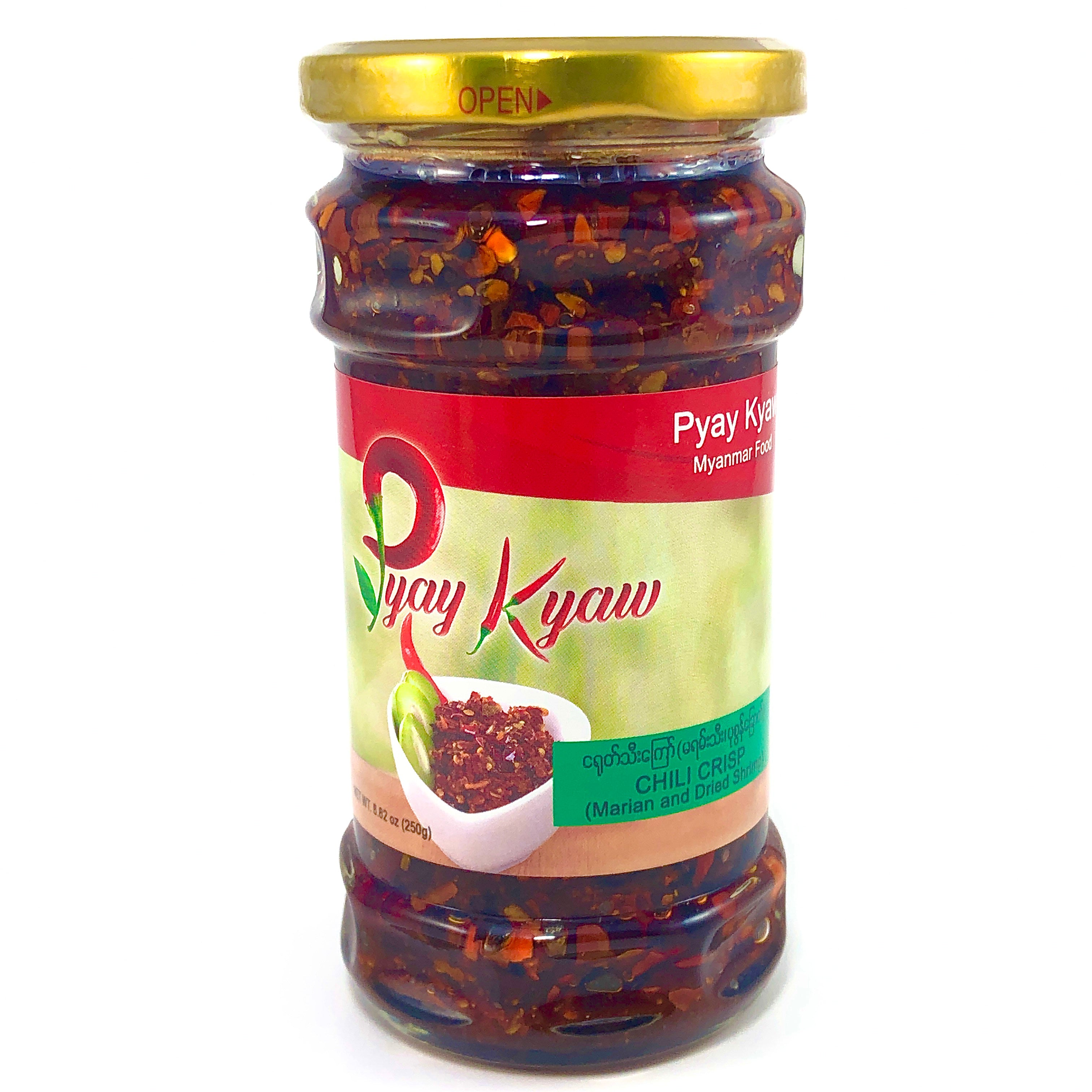 Pyay Kyaw Chili Crisp (Marian and Dried Shrimp) ပြည်ကျော် ပုစွန်ခြောက် မရမ်းသီးကြော်