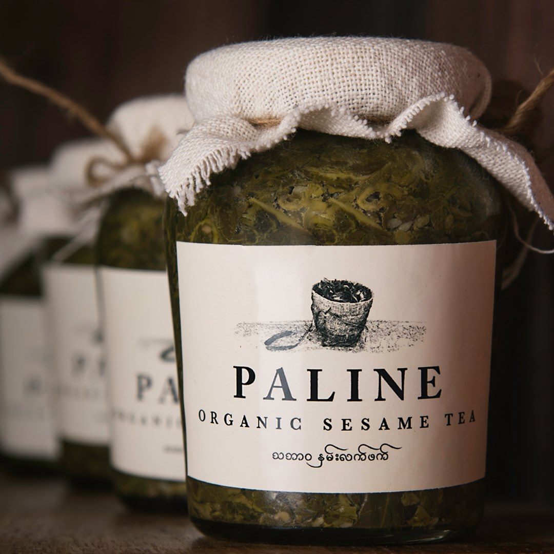 Paline Organic Sesame Tea Paste (7.06oz) ပလိုင်းလက်ဖက်အနှစ်