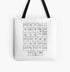 Burmese Alphabets All Over Print Tote Bag